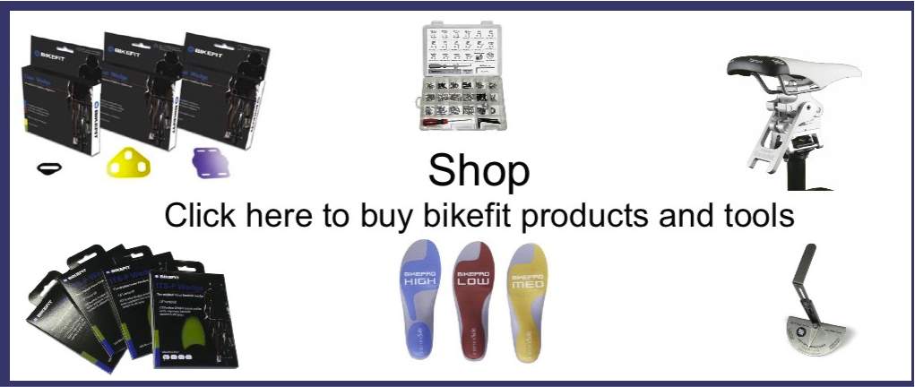 Bikefit parts, Bikefit tools, bikefit education