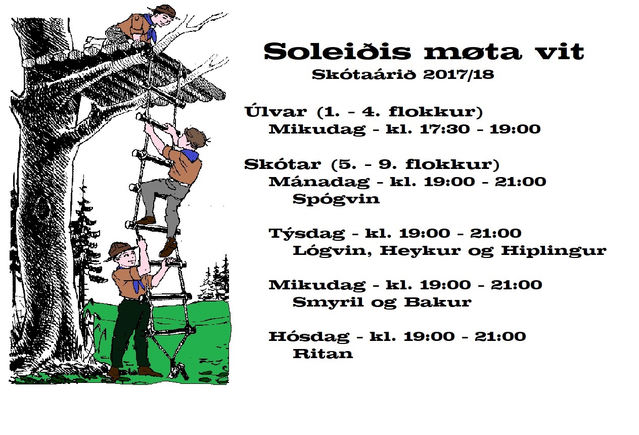 Soleiðis møta vit í skótaárinum 2017/18