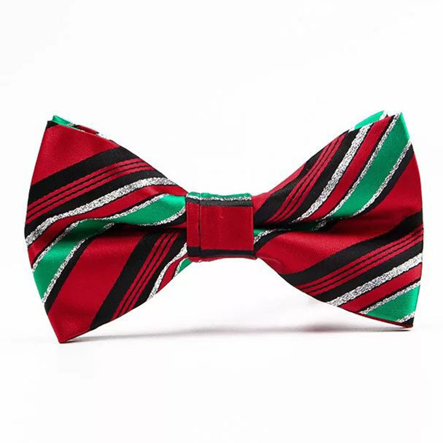Black, Red, Green and Silver Stripes
