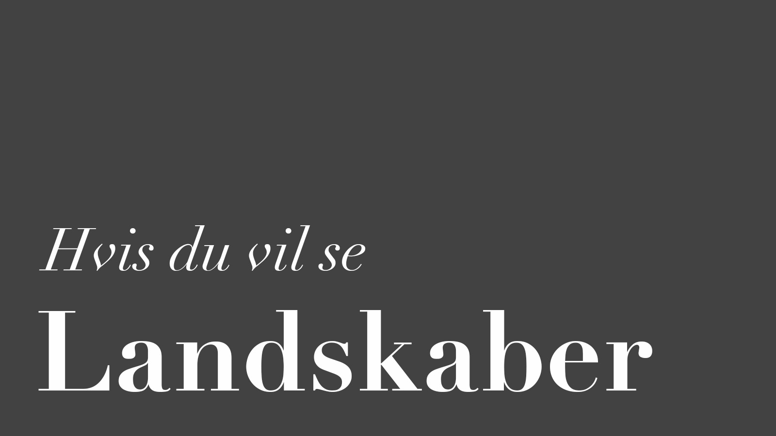 Landskabsmalerier