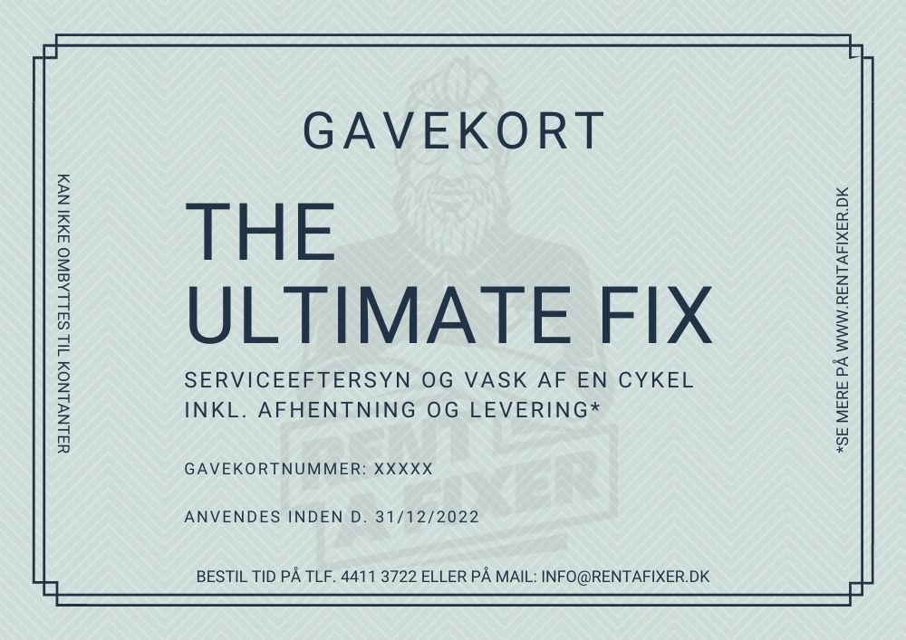 Gavekort til cykelvask og service i Viborg