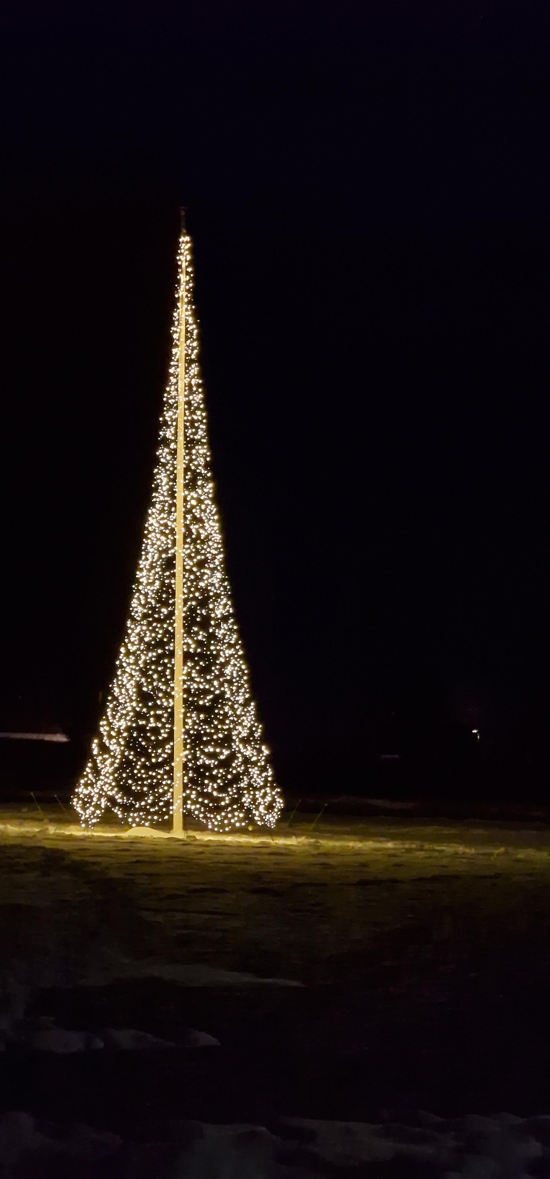 Lys i juletræet