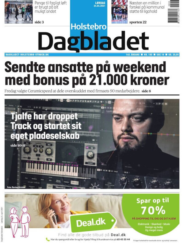 Dagbladet Holstebro forside
