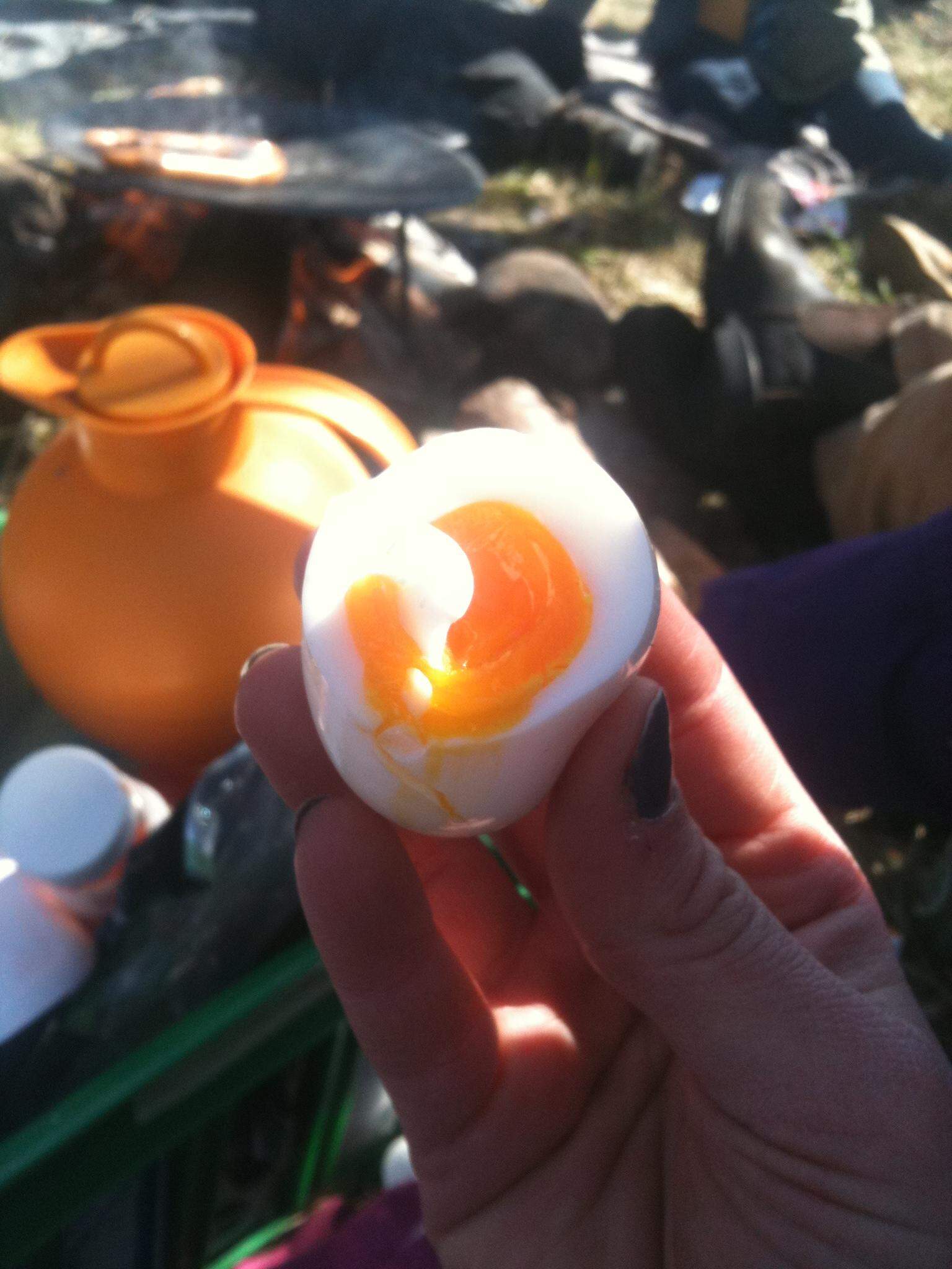 I Bregninge samles vi og koger æg  på stranden Påskelørdag