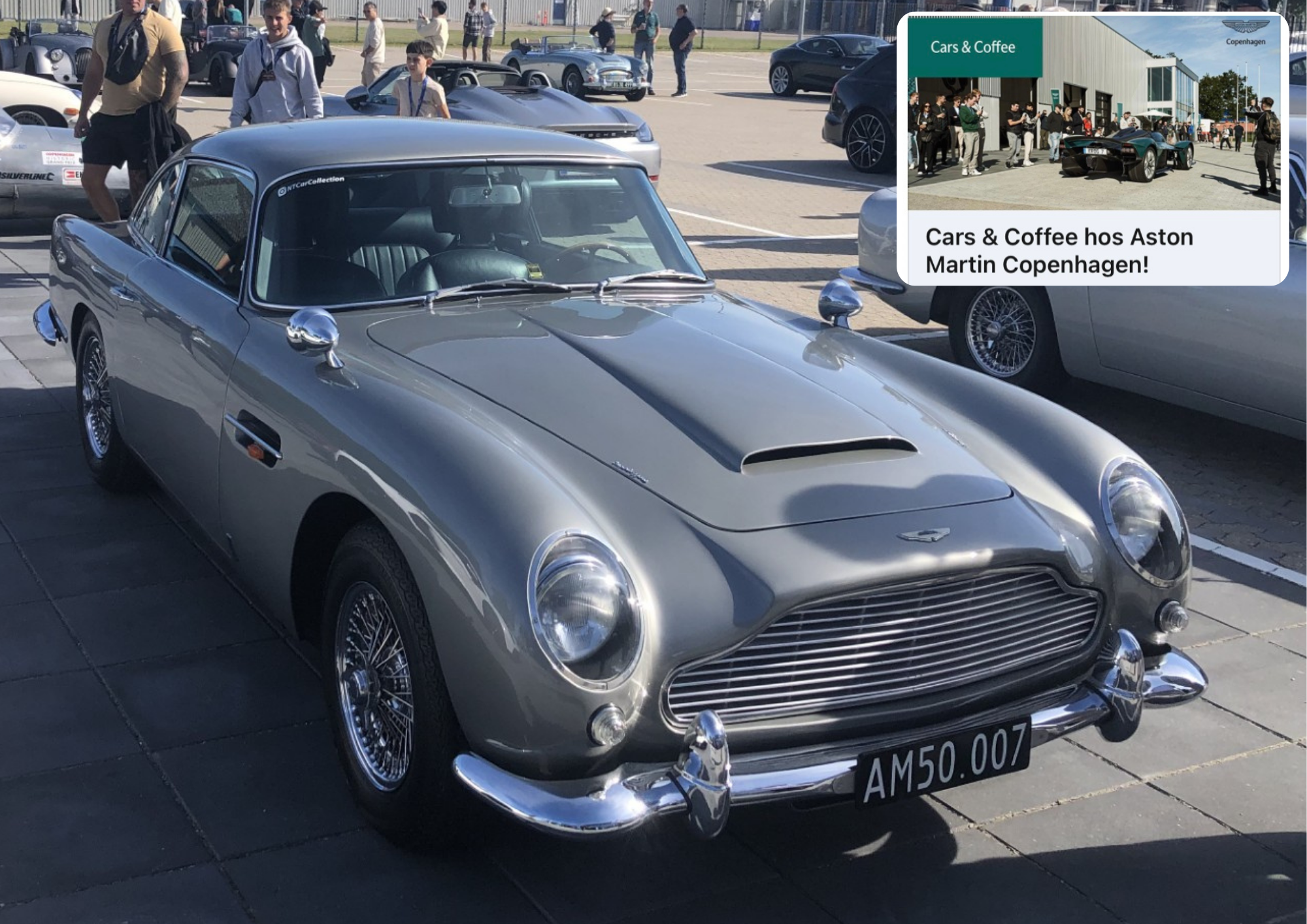 Aston Martin. DB5. Goldfinger. Kaffe and cars. Domicil. Tåstrup. James bond biler