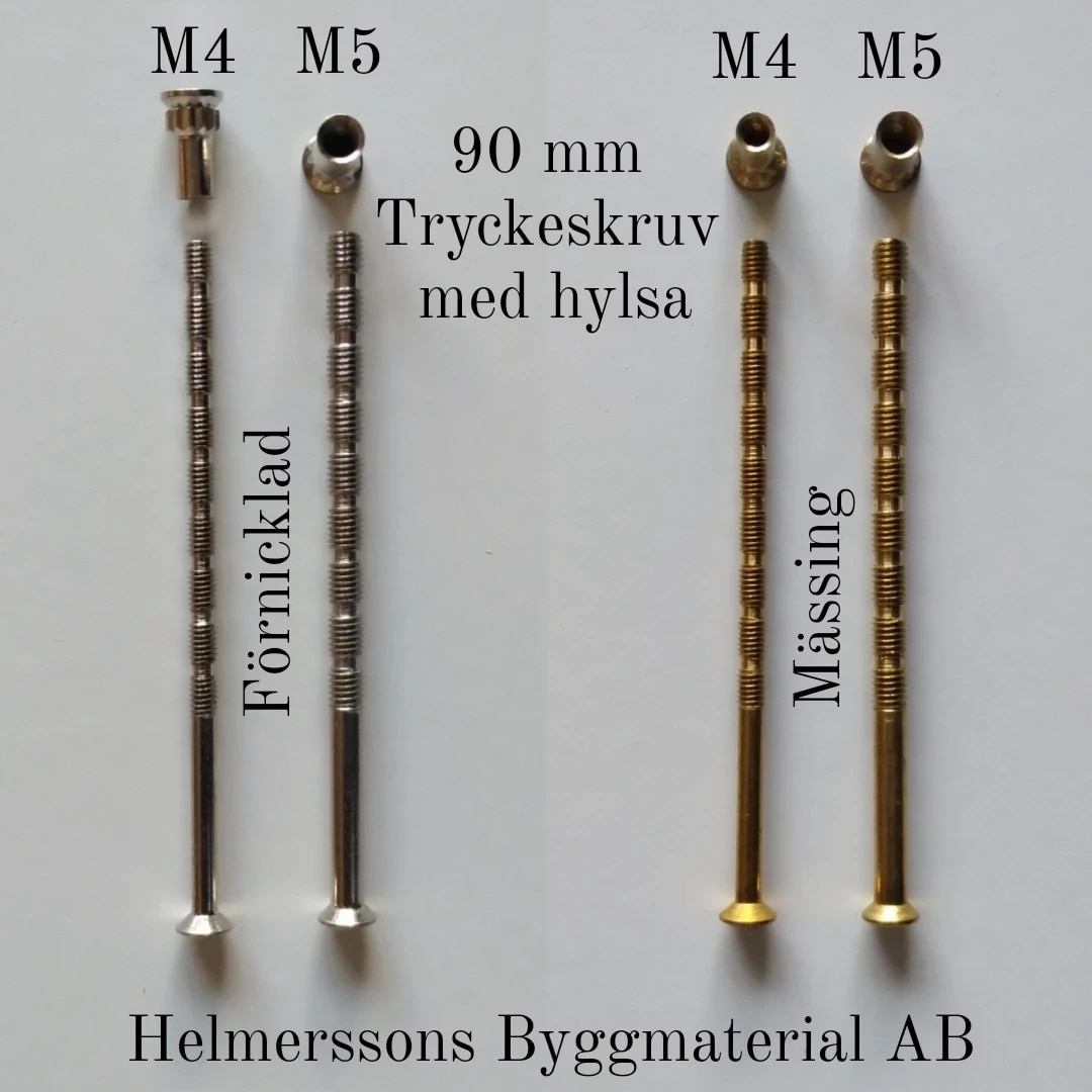 Tryckeskruv med hylsa