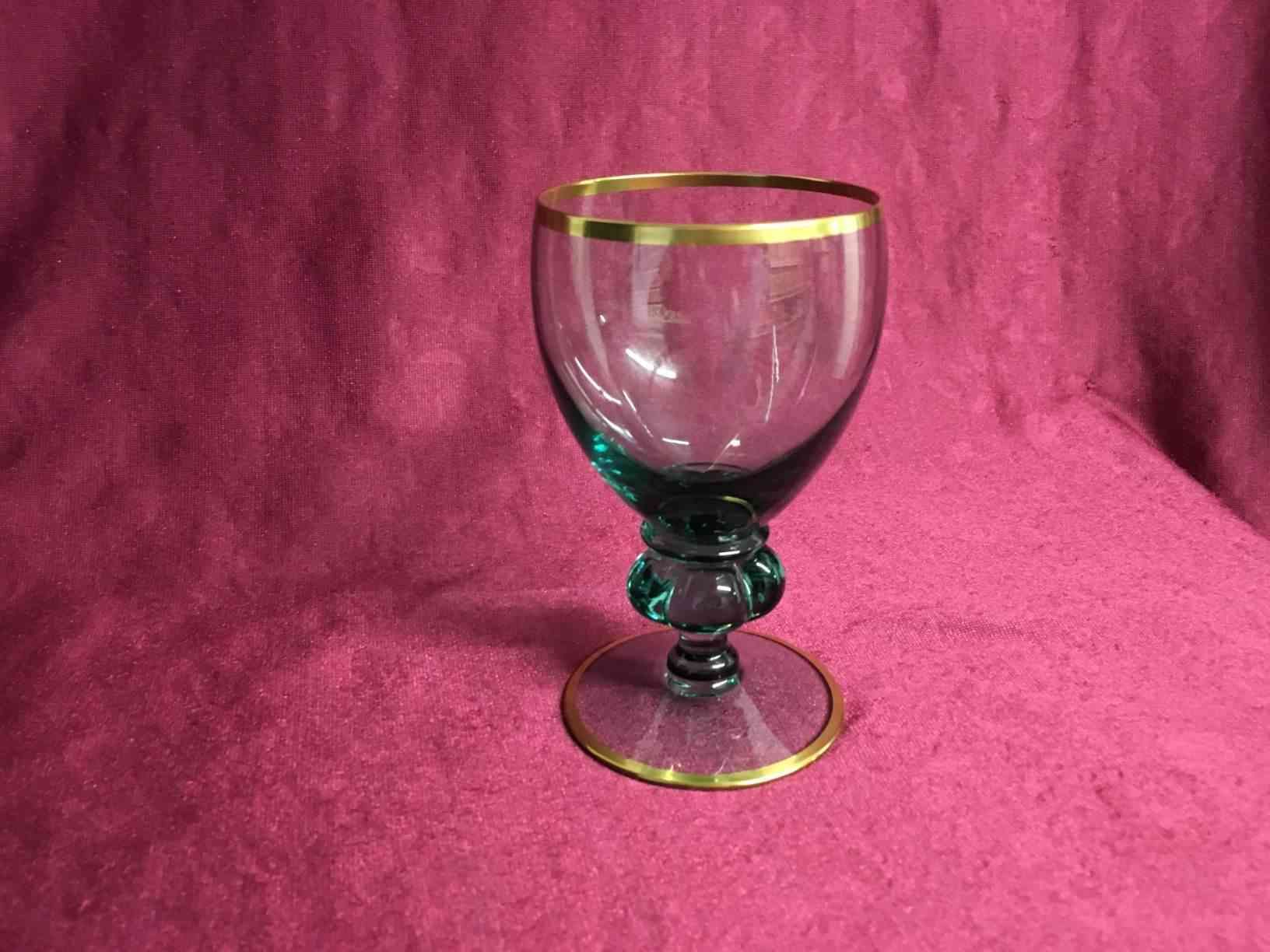 Holmegaard  Gisselfeld glas  - Hvidvinsglas blågrønt glas. Pris: 150,- Kr. pr. stk.