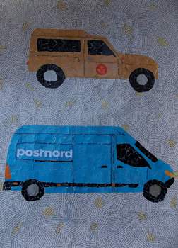 Postbiler fra Post Danmark og Post Nord, bestillings arbejde for Mølleparkens plejecenter.