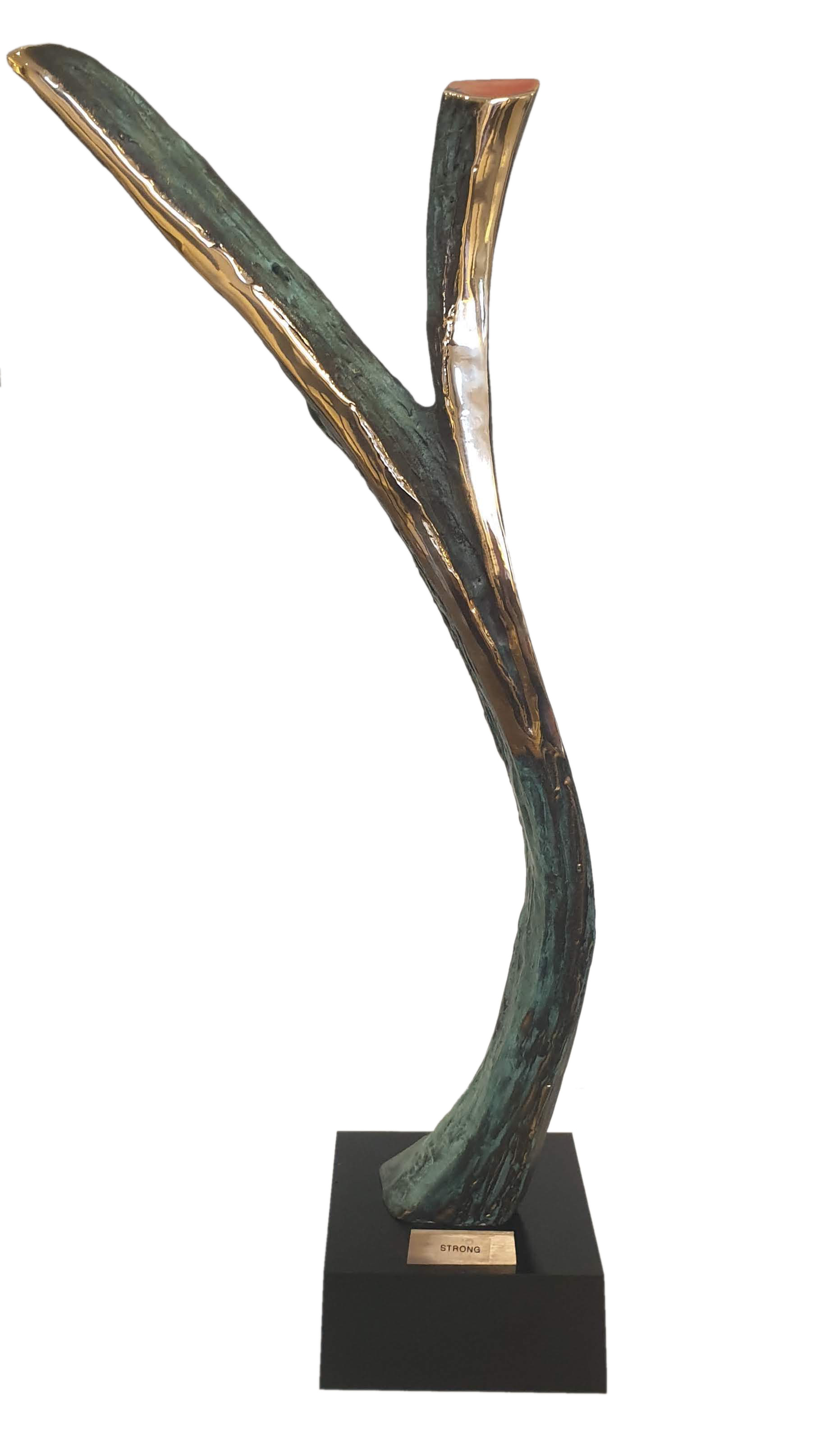 Strong massiv unik bronzeskulptur 64x28cm kr.36.000,-