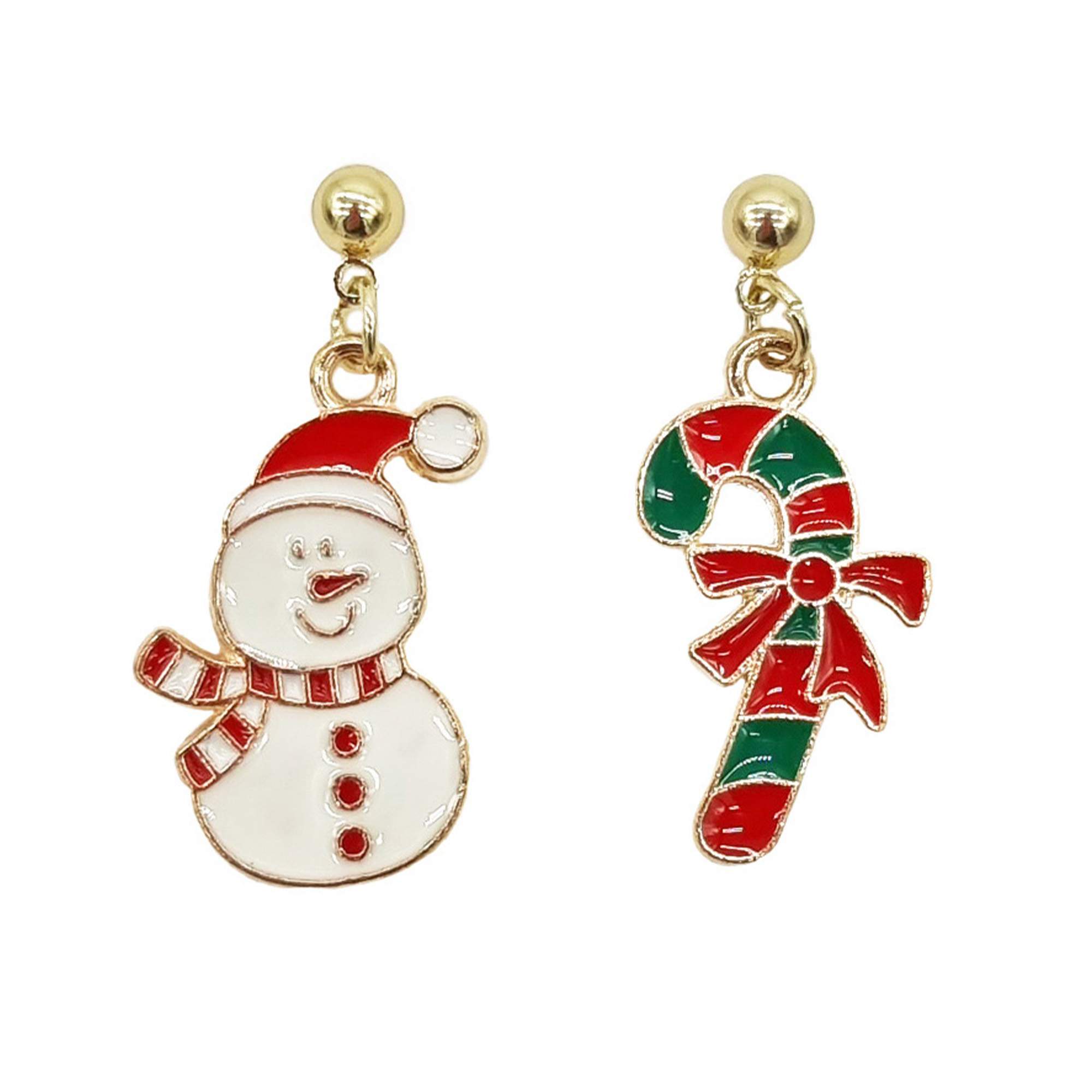 Snowman and Candy cane