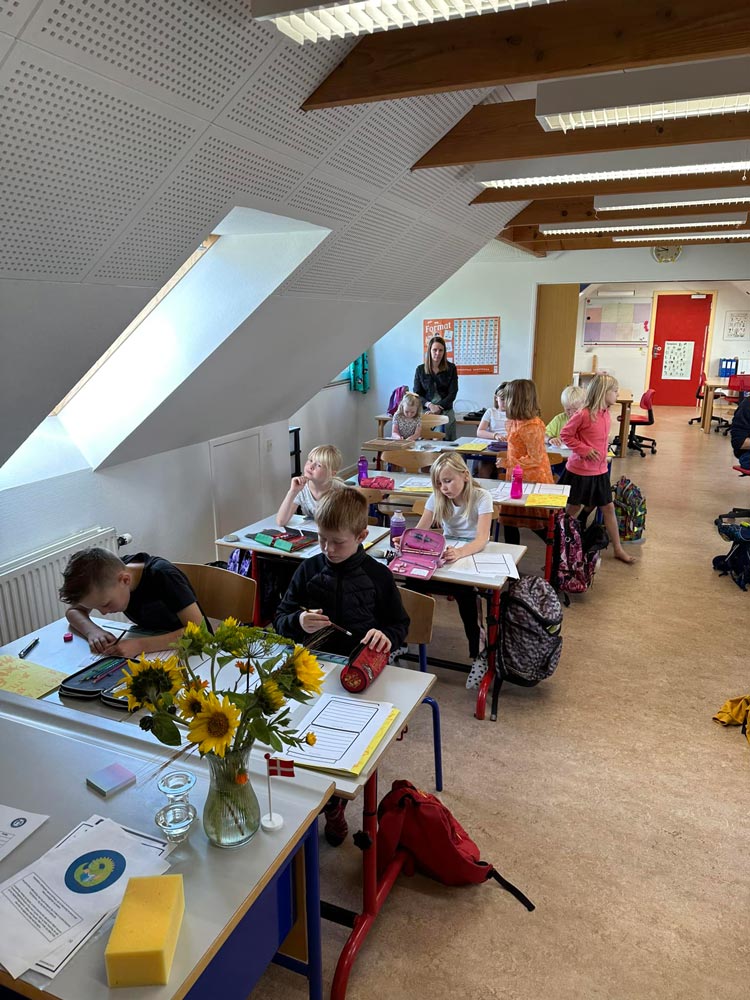 Foto af elever fra Fjelsø Friskole