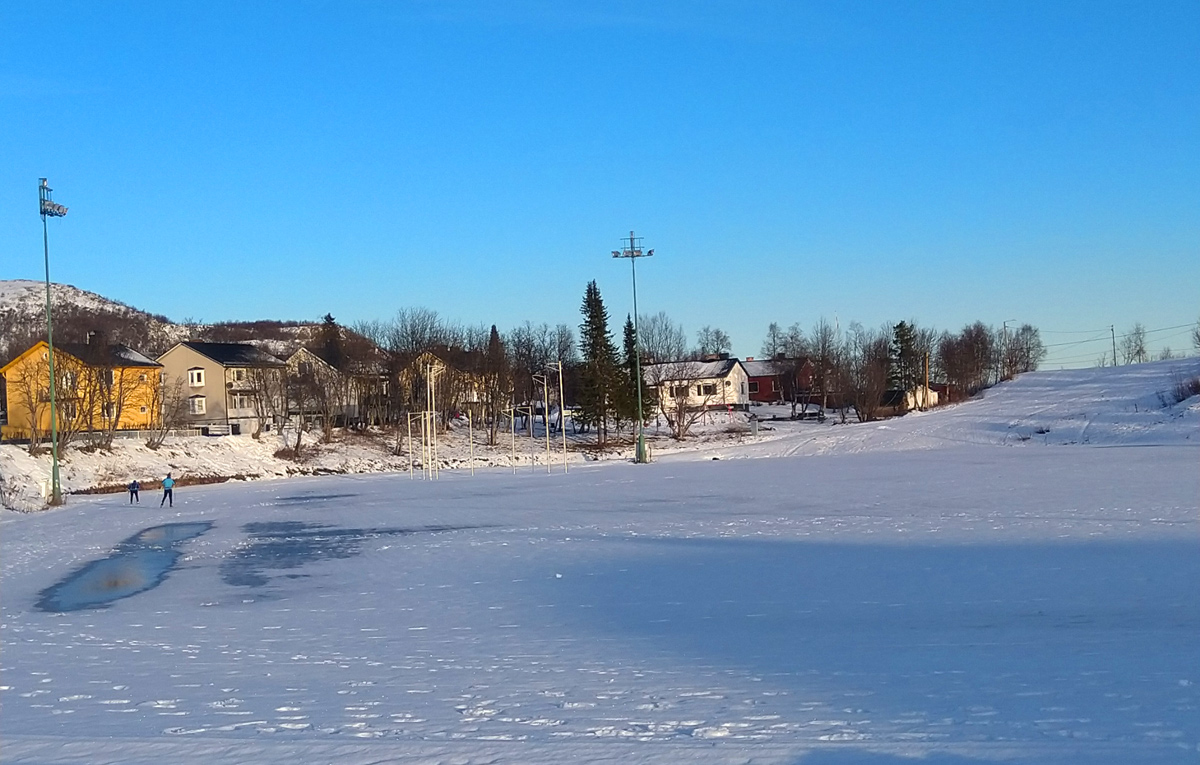 Vårföre på Matojärvispåren. Året var 2020 den 3:e november.