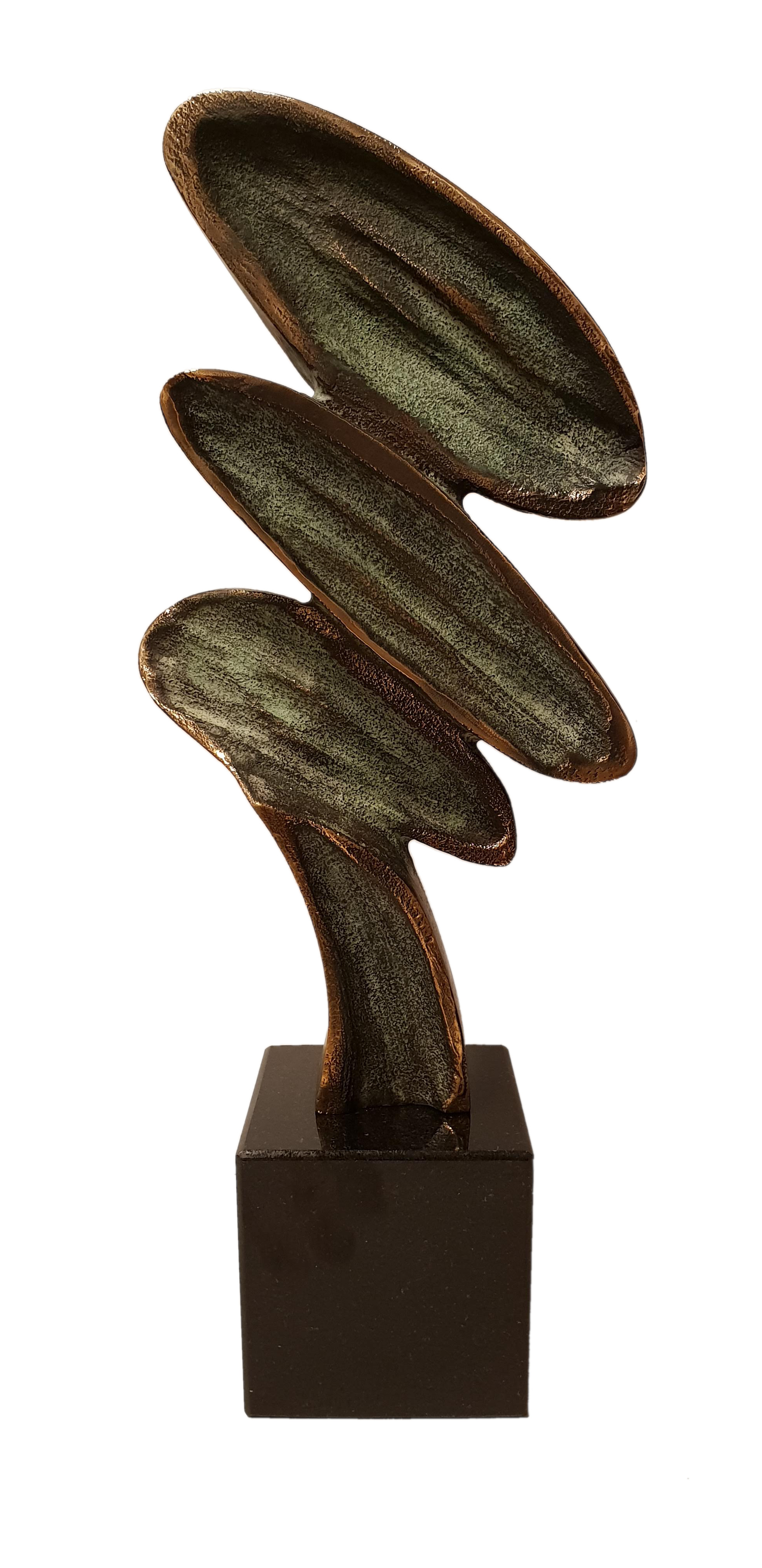 Threesome unika massiv bronzeskulptur 47x20cm kr.25.000,-