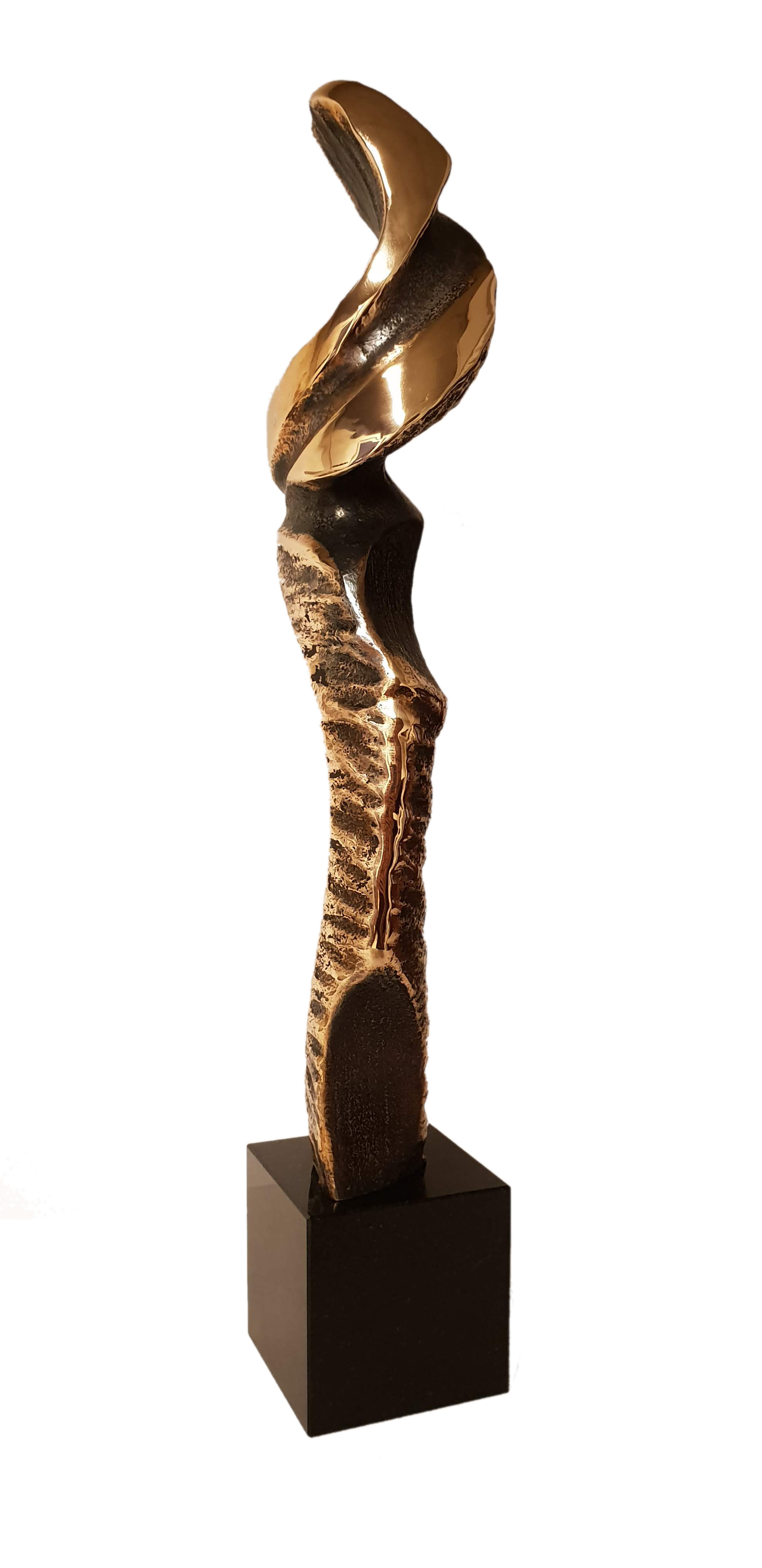 Never Say Never massiv unika bronzeskulptur 43x10cm kr.8.800,-