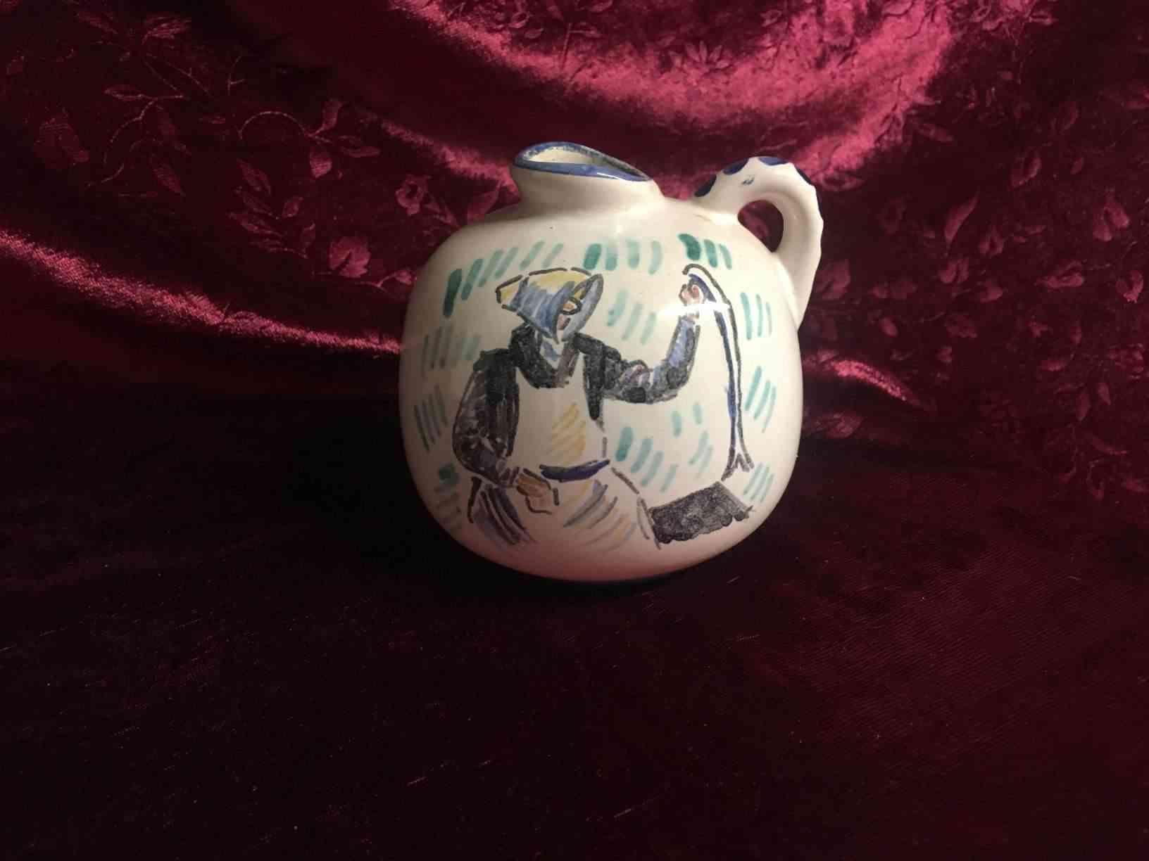 Søholm - Souvenir vase "Handpainted" I perfekt stand. Pris: 200,- Kr.