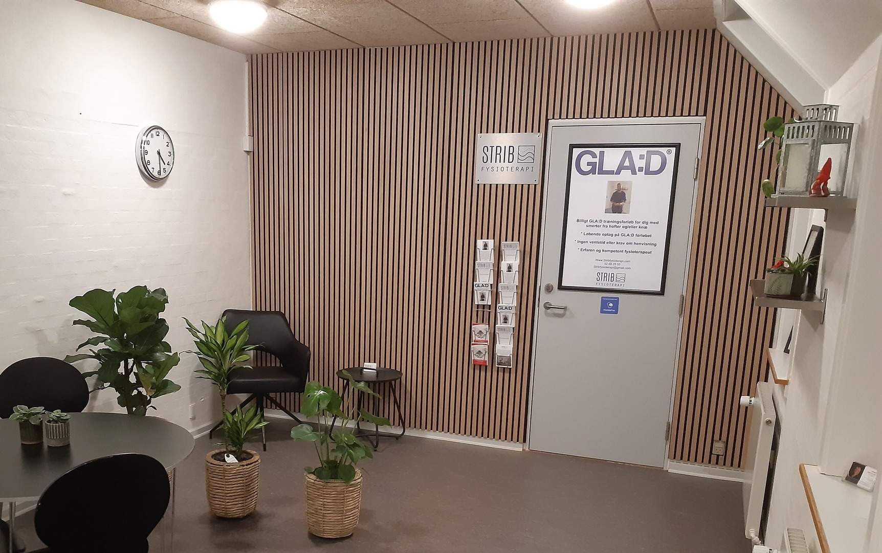 Klinikken set fra venteværelset
