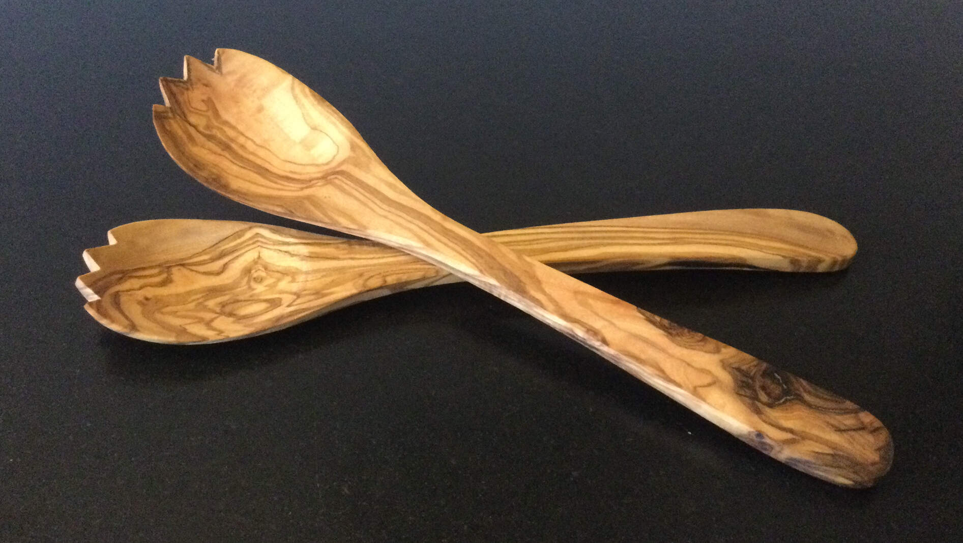 Olive wood: Set of serving spoons