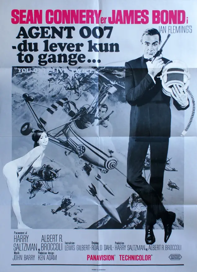Du lever kun to gange, Lille Nellie, 1967, Sean Connery plakat