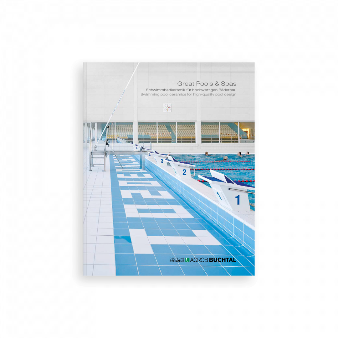 Brochure med svømmebadskeramik