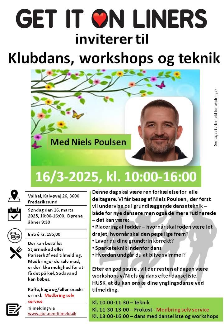 Klubdans, workshops og teknik m/Niels Poulsen
