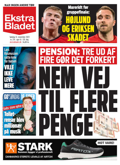 Ekstra Bladet forside