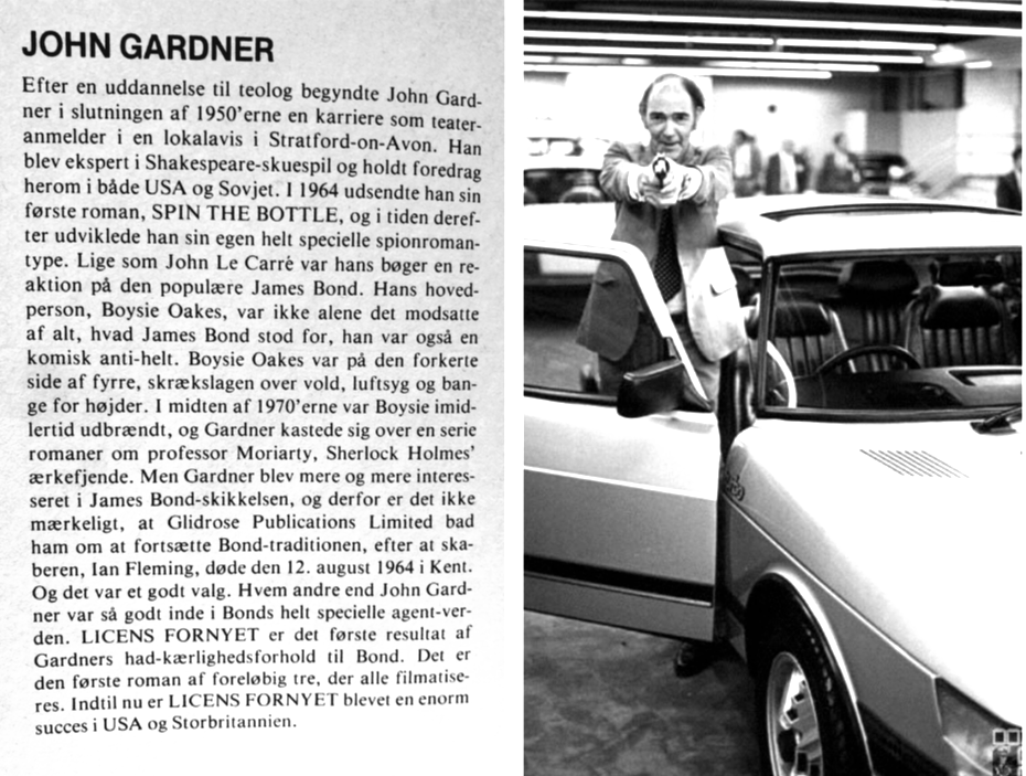 James Bond. Saab. Licens Fornyet. John Gardner. 1981