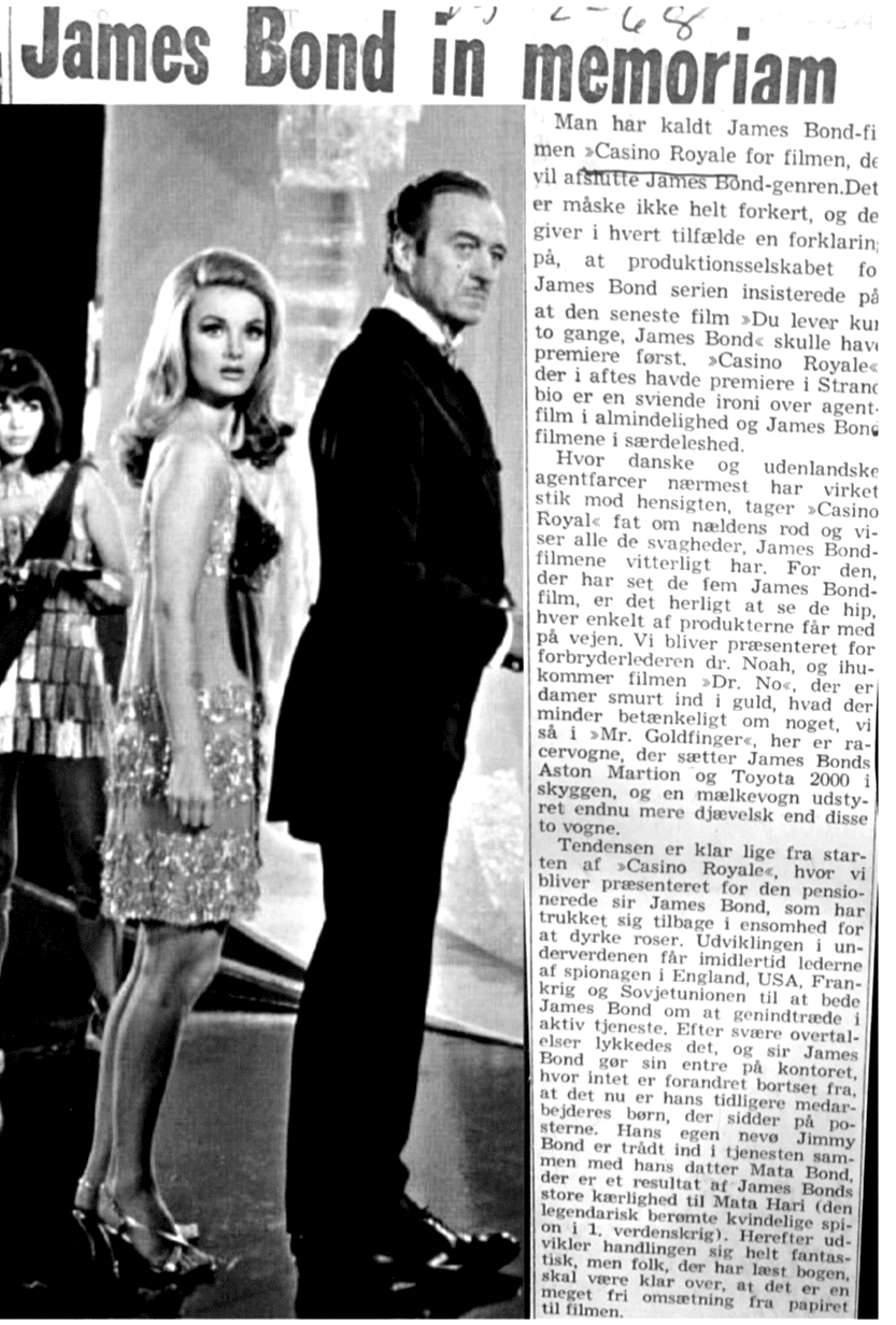 Casino Royale, David Niven. 1967. Information.