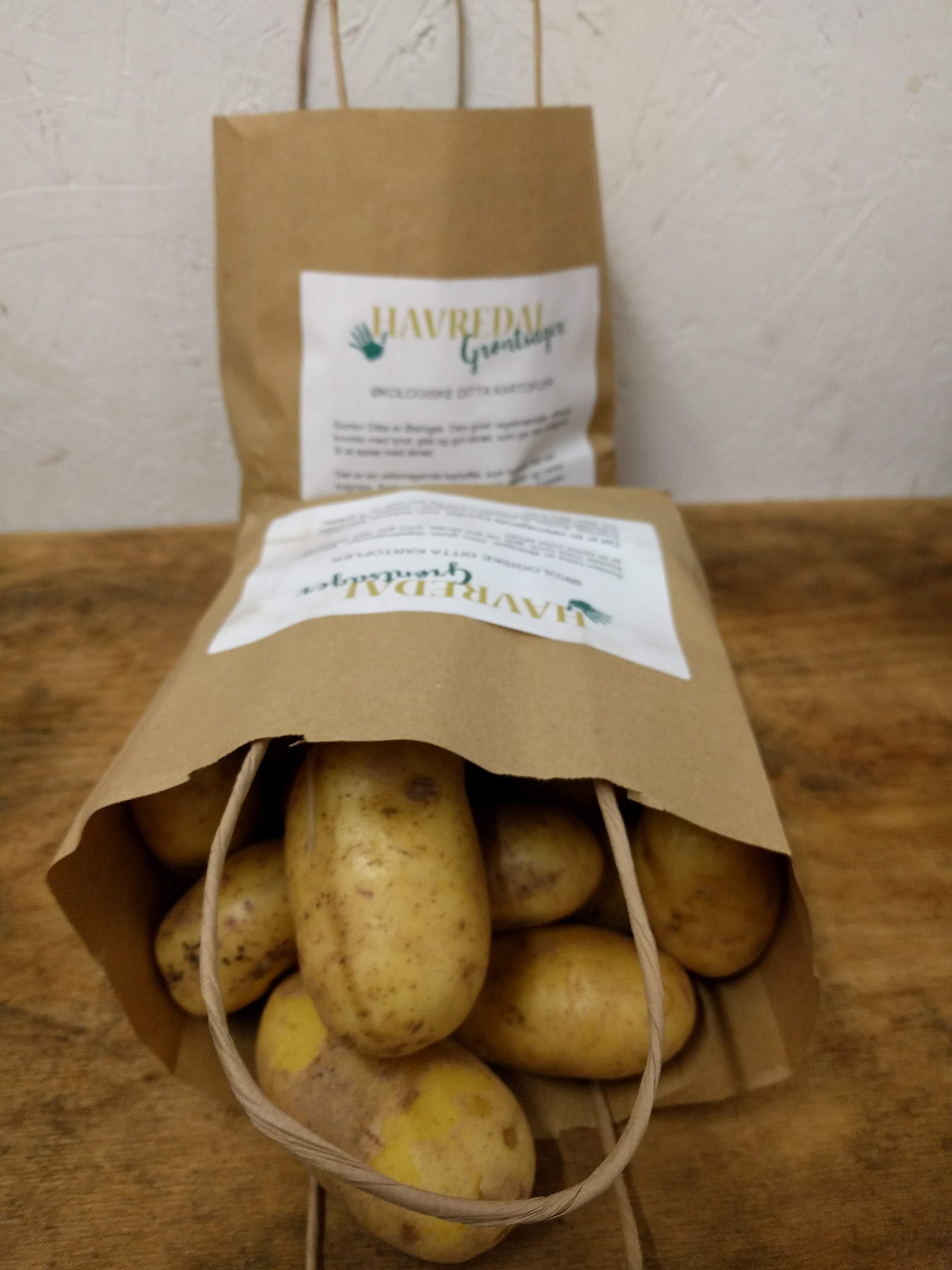 1 Kg økologiske Ditta kartofler i papir pose