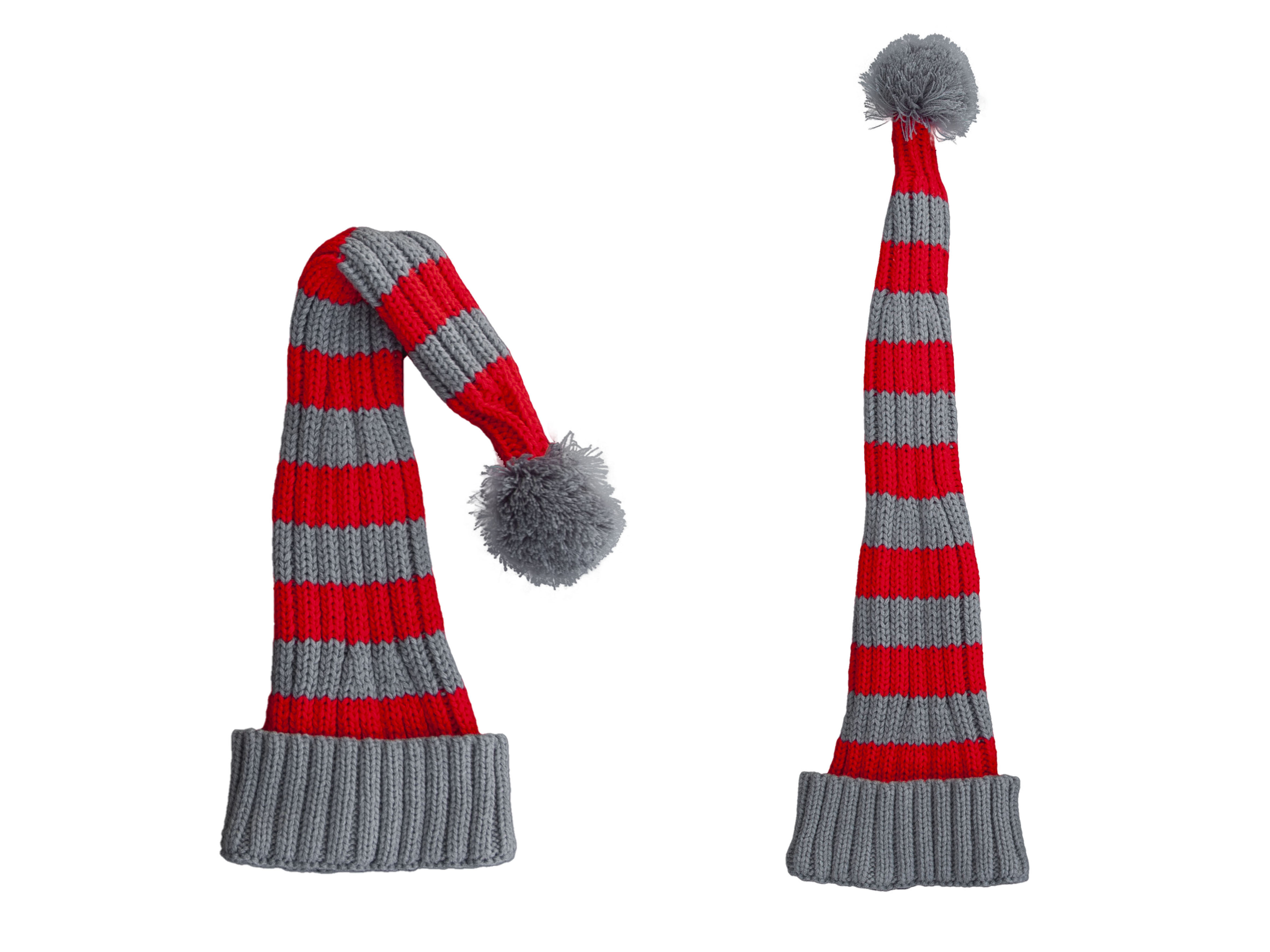 Coarse knit striped
